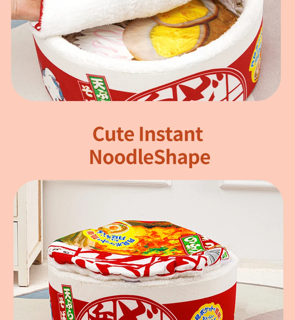 Ramen Noodle Pot Pet Bed: Let Your Pet Curl Up in Comfort!